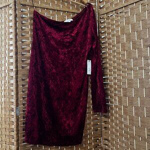 Ice Velvet One Shoulder Dress